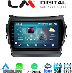 LM Digital Car-Audiosystem für Hyundai Santa Fe (Bluetooth/AUX/WiFi/GPS/Apple-Carplay)