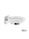 Roca Glass Soap Dish Wall Mounted White
