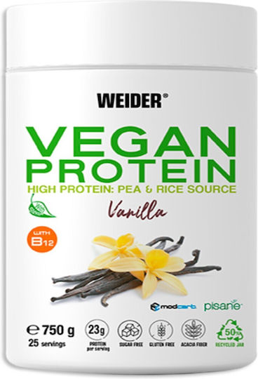 Weider Vegan Protein Gluten & Lactose Free with Flavor Vanilla 750gr