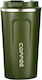 Techsuit Glass Thermos Stainless Steel Green 380ml KF2313499