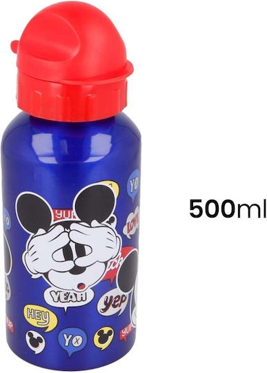 Stor Mickey Mouse Kids Water Bottle Set made of Aluminium Mickey Blue 500ml