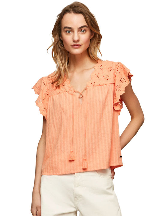 Pepe Jeans Anaise Women's Summer Blouse Sleevel...