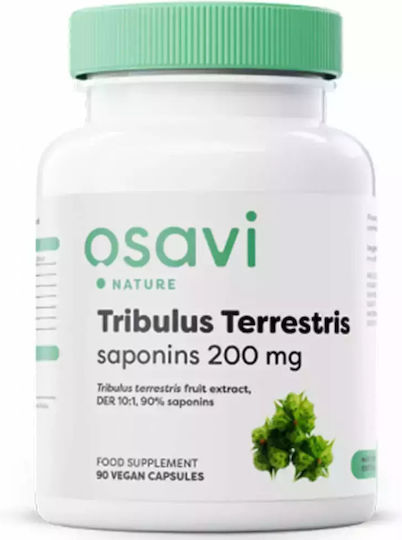 Osavi Tribulus Terrestris 200mg Специална Хранителна Добавка за Либидо и Укрепване на Тестостерона 90 Растителни Капсули