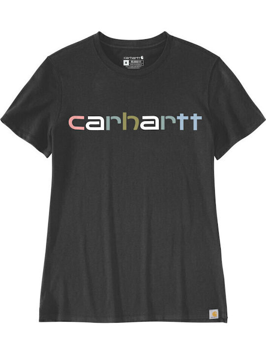 Carhartt Γυναικείο Αθλητικό T-shirt Μαύρο