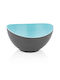 Plastic Salad Bowl Gray 25x23x13cm