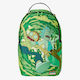 Sprayground Rick & Morty Portal Shark Redux School Bag Backpack Elementary, Elementary in Green color