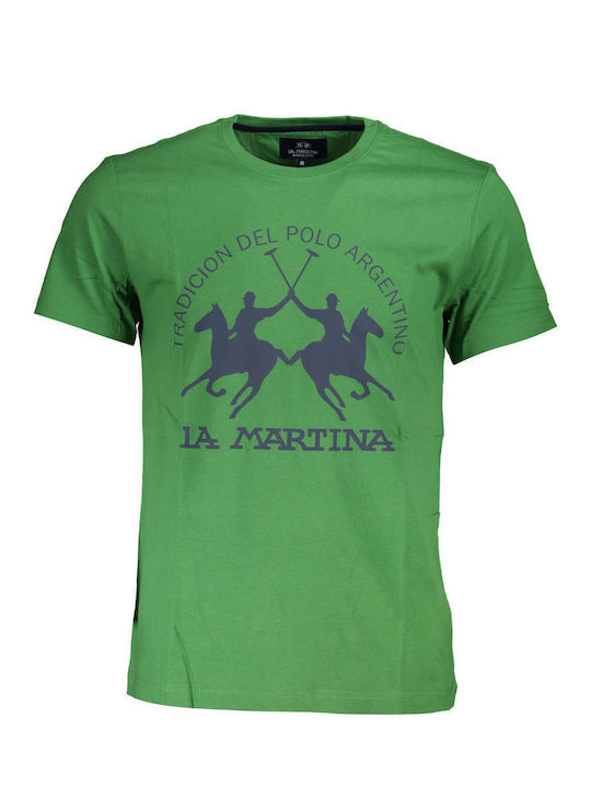 La Martina Ανδρικό T-shirt Κοντομάνικο Πράσινο