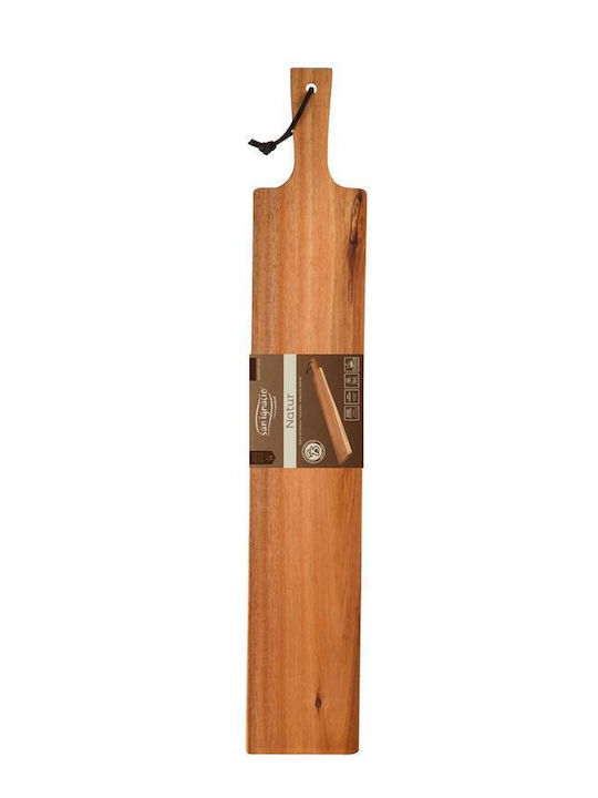 Bergner Servierplatte mit Griff Hölzernes 60x15x1.5cm 1Stück