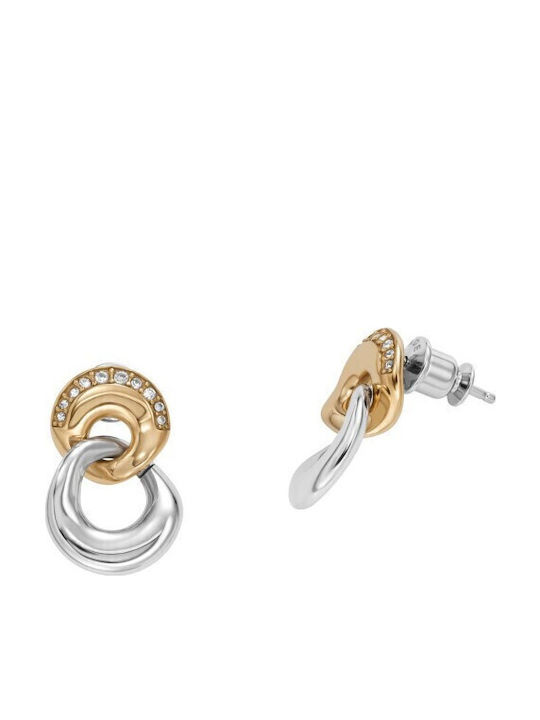 Skagen Σκουλαρίκια Κρεμαστά από Ατσάλι Επιχρυσωμένα