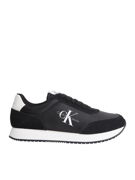 Retro Runner Herren Sneakers Schwarz
