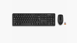 A4Tech 3330N Безжично - Комплект с мишка Английска US