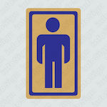 Infosign Self-Adhesive WC Men's Sign 16465