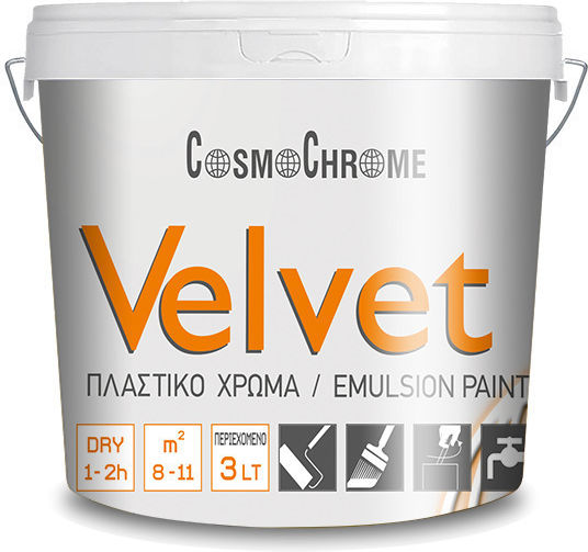 Cosmochrome Velvet Plastik Farbe für Innenbereich Verwendung Weiß 9Es