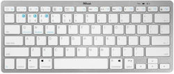 Trust Nado Fără fir Bluetooth Doar tastatura UK Argint