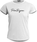 Pentagon Whisper Ladies ''Calligraphy'' T-shirt in White color