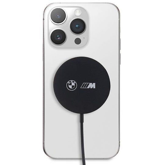 BMW Φορτιστής Magsafe 15W Μαύρος (Black M Edition)