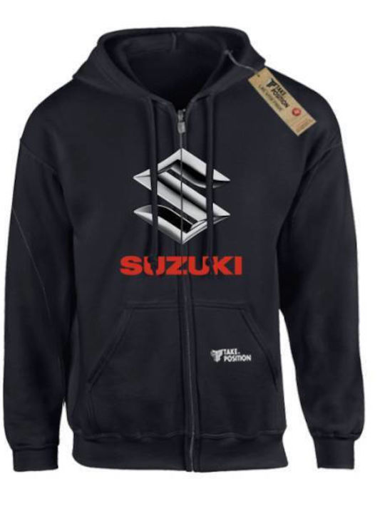 Takeposition Z-cool Suzuki Damen Jacke mit Kapuze Schwarz