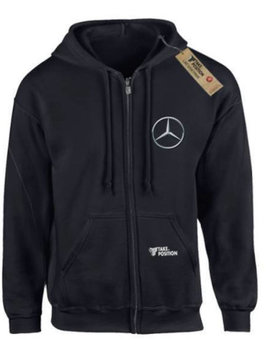 Takeposition Z-cool Small Logo Mercedes Damen Jacke mit Kapuze Schwarz