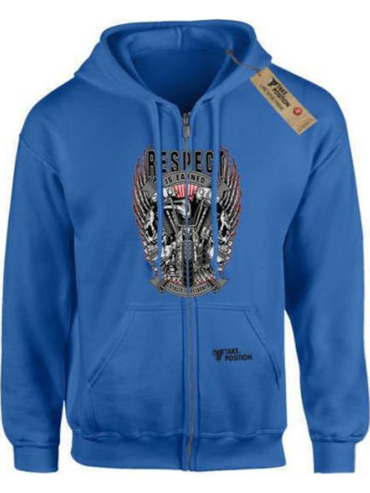 Takeposition Z-cool Respect Hooded Jacket Blue