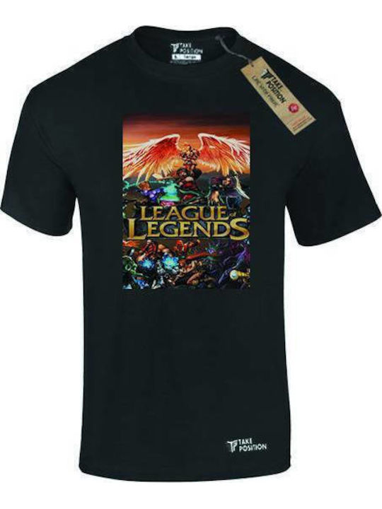 Takeposition T-shirt League Of Legends Μαύρο