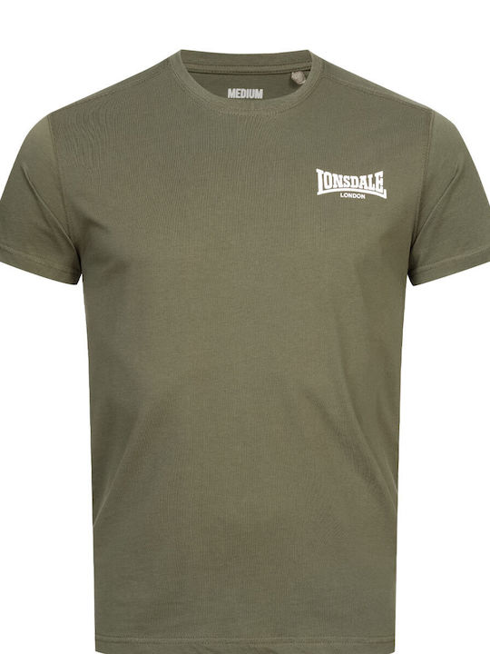 Lonsdale Elmdon 117108 Ανδρικό T-shirt Κοντομάνικο Χακί