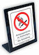 Infosign Schild Selbstklebend "Verboten Rauchen " 6x8cm