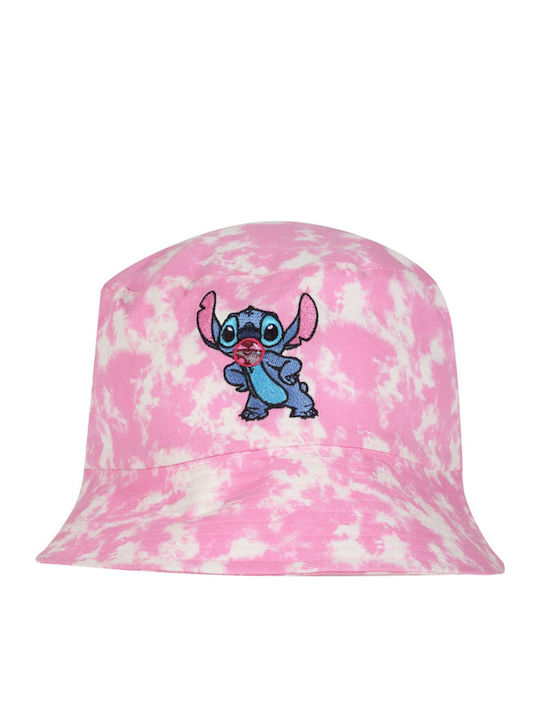 Disney Kinderhut Eimer Stoff Stitch Rosa
