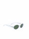 Persol Unisex Γυαλιά Ηλίου με Λευκό Κοκκάλινο Σκελετό και Πράσινο Φακό PO2026S 132/31