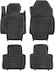 Rezaw Plast Set of Front and Rear Mats 4pcs Tray Type for Mercedes-Benz V 2018+ Black