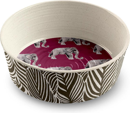 Tarhong Safari Pet Ceramic Bowl Food & Water for Dog & Cat 1.893lt Multicolour