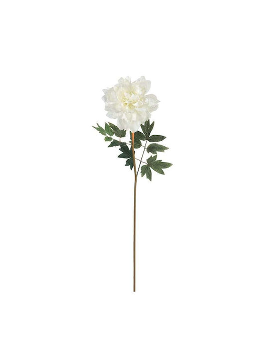 Artekko Artificial Decorative Branch Peony White 86cm 1pcs