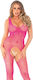 Leg Avenue Bodystocking Sexy Plasă Roz