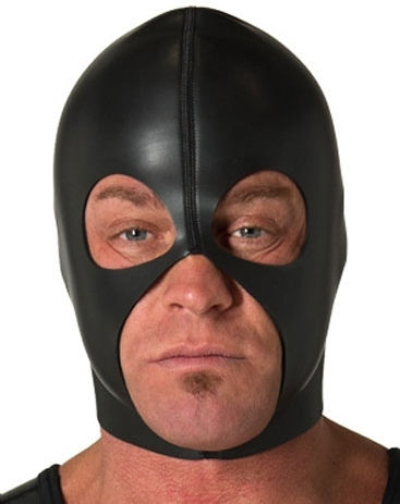 665 Leather BDSM Μάσκα σε Μαύρο Χρώμα