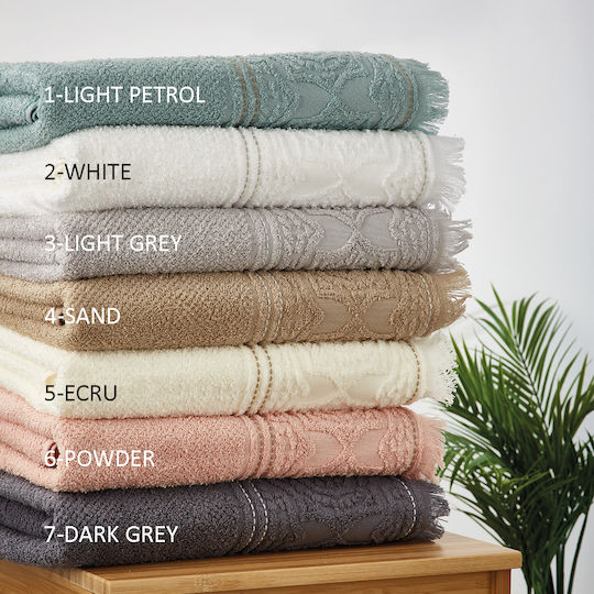 Whitegg Bath Towel Set 3pcs Athens Ecru Weight 500gr/m²