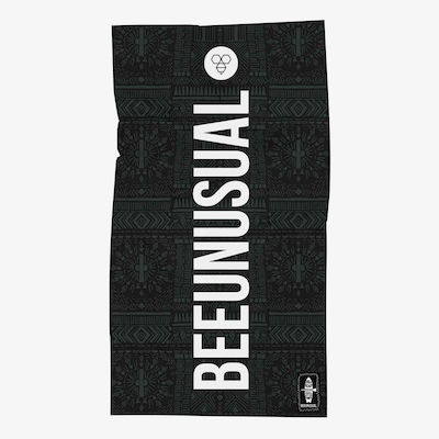 Bee. Unusual. Baloo Beach Beach Towel Black 150x100cm