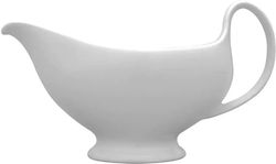 Porcelain Sauce Boat "Boss Coupe White" - 300ml