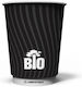Tessera Disposable Cup Paper Black 240ml 100pcs