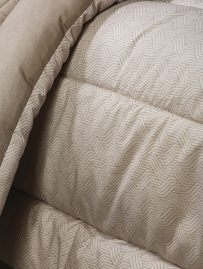 Whitegg Duvet Queen 220x240cm ΠΑΠ90 Beige