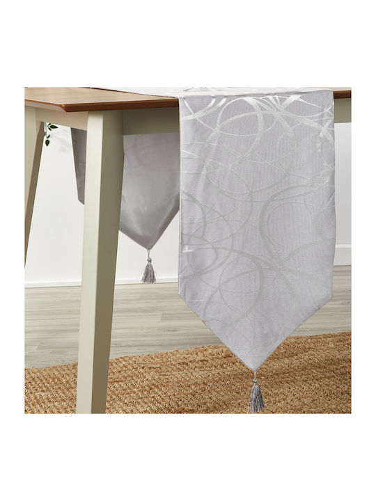 Whitegg Z132 Polyester Tablecloth Runner Gray 40x180cm