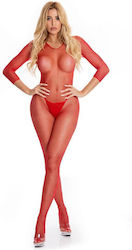 Pink Lipstick Lingerie Sexy Bodystocking Red Pink Lipstick Lingerie Sexy Bodystocking Red