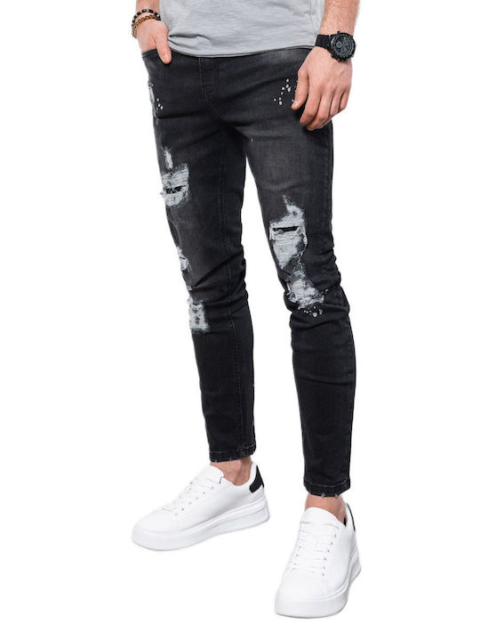 Ombre Herren Jeanshose Schwarz