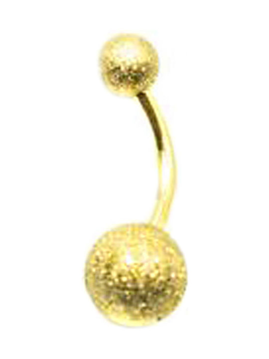 Poco Loco Bauchnabel Piercing aus Vergoldetem Stahl
