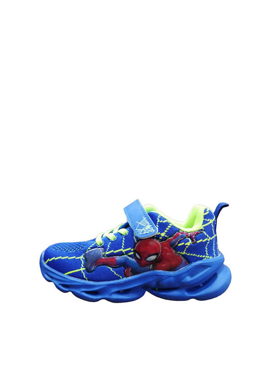 Disney Παιδικά Sneakers Ανατομικά με Φωτάκια Μπλε