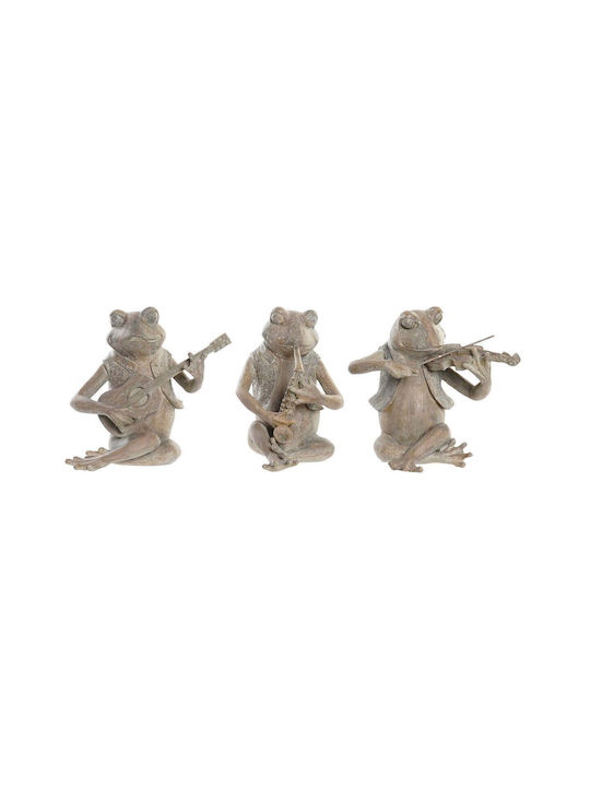 DKD Home Decor Set of Decorative Frogs Polyresin S3029932 23x19.5x22.5cm 3pcs