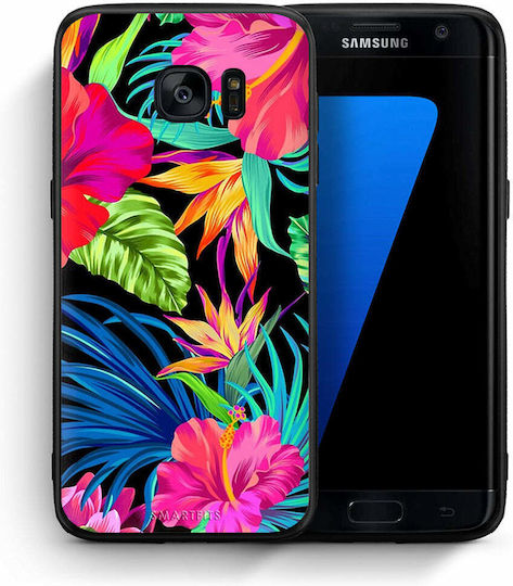 Smartfits Tropical Flowers Back Cover Πλαστικό Πολύχρωμο (Galaxy S7 Edge)