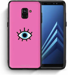 Smartfits Galaxy Umschlag Rückseite Kunststoff Rosa (Samsung Galaxy A8)