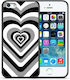 Smartfits Hearts Back Cover Πλαστικό Μαύρο (iPhone 5/5s/SE)