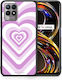 Smartfits Hearts Back Cover Plastic Lilac (Realme 8i)
