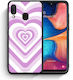Smartfits Hearts Back Cover Plastic Lilac (Galaxy A20e)