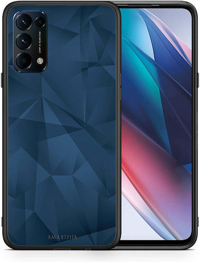 Smartfits Geometric Umschlag Rückseite Kunststoff / Silikon Blau (Oppo Find X3 Lite) 7522741649563_42928496771227